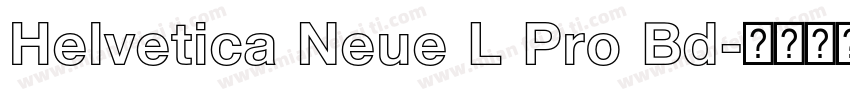 Helvetica Neue L Pro Bd字体转换
